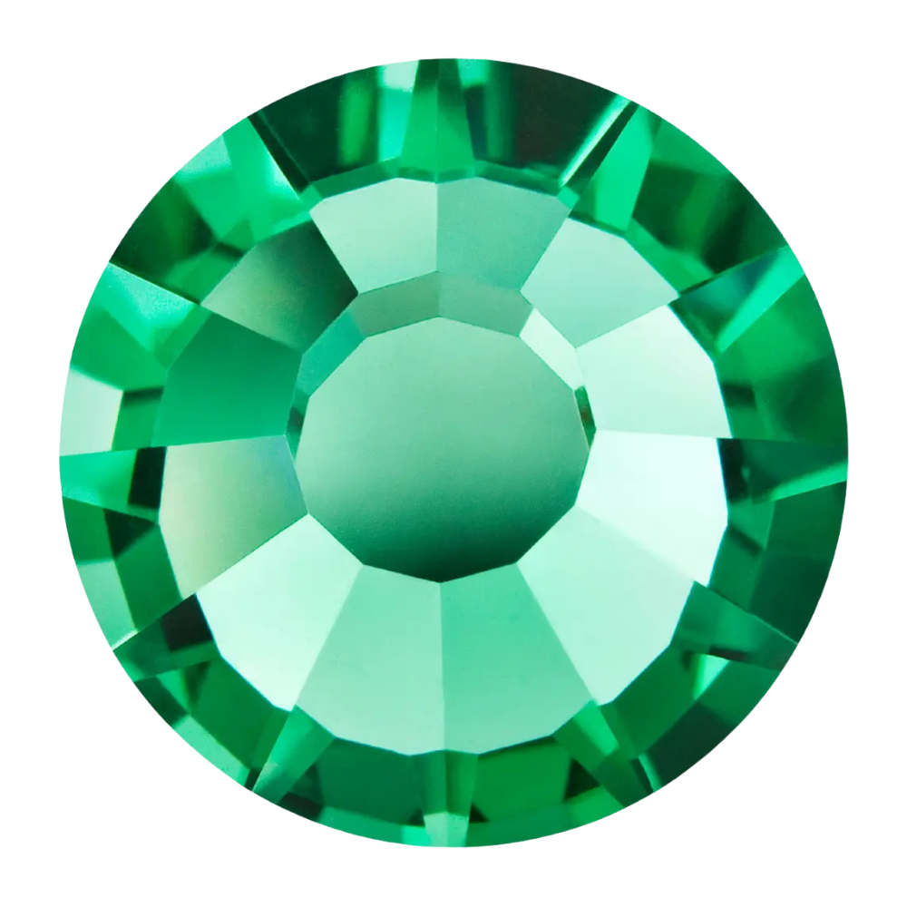 preciosa flatback crystal rhinestone mint green color