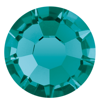 Preciosa Flatback Crystal Rhinestone Zircon Blue