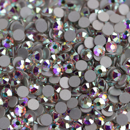 preciosa flatback crystal rhinestone in crystal ab color