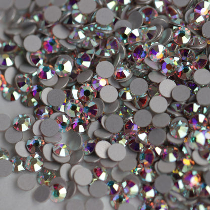 preciosa flatback crystal rhinestone in crystal ab color