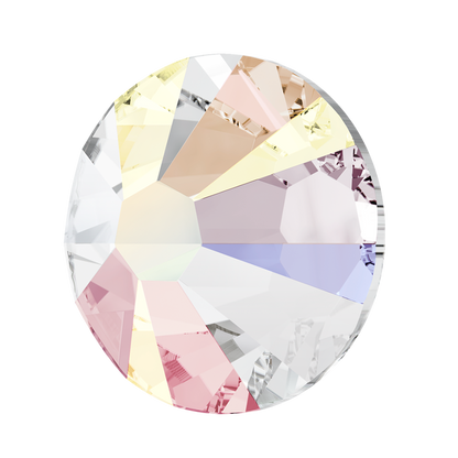 Swarovski 2058 Xilion Flatback Crystal Rhinestone Crystal AB