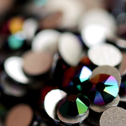 Swarovski Flatback Crystal Rhinestone Dark Rainbow