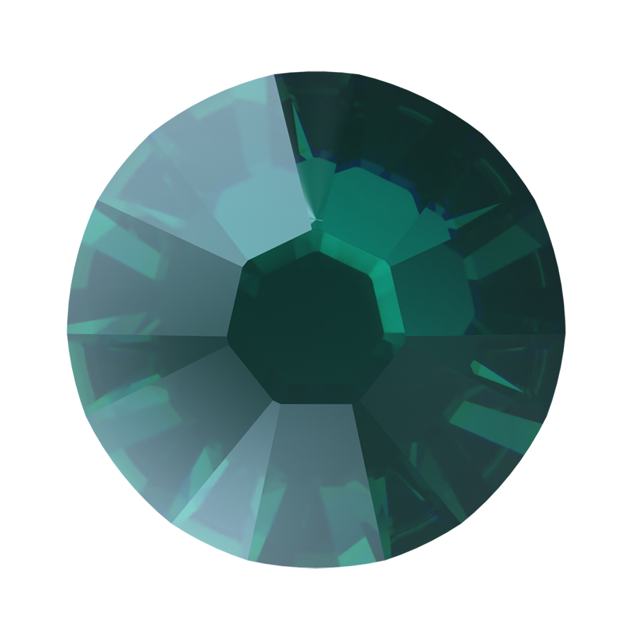 Swarovski Flatback Crystal Rhinestone Emerald Nightfall