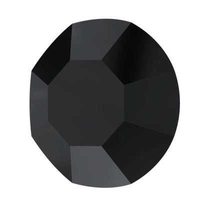 Swarovski 2000 Flatback Crystal Rhinestone Jet