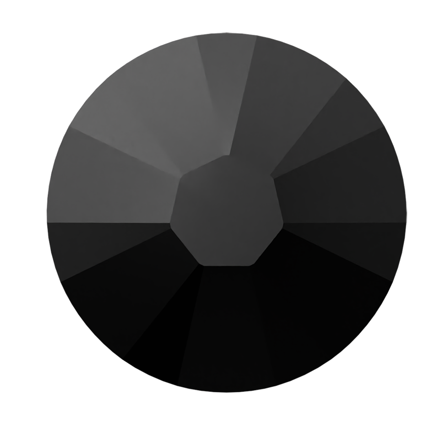 Swarovski Flatback Crystal Rhinestone Jet