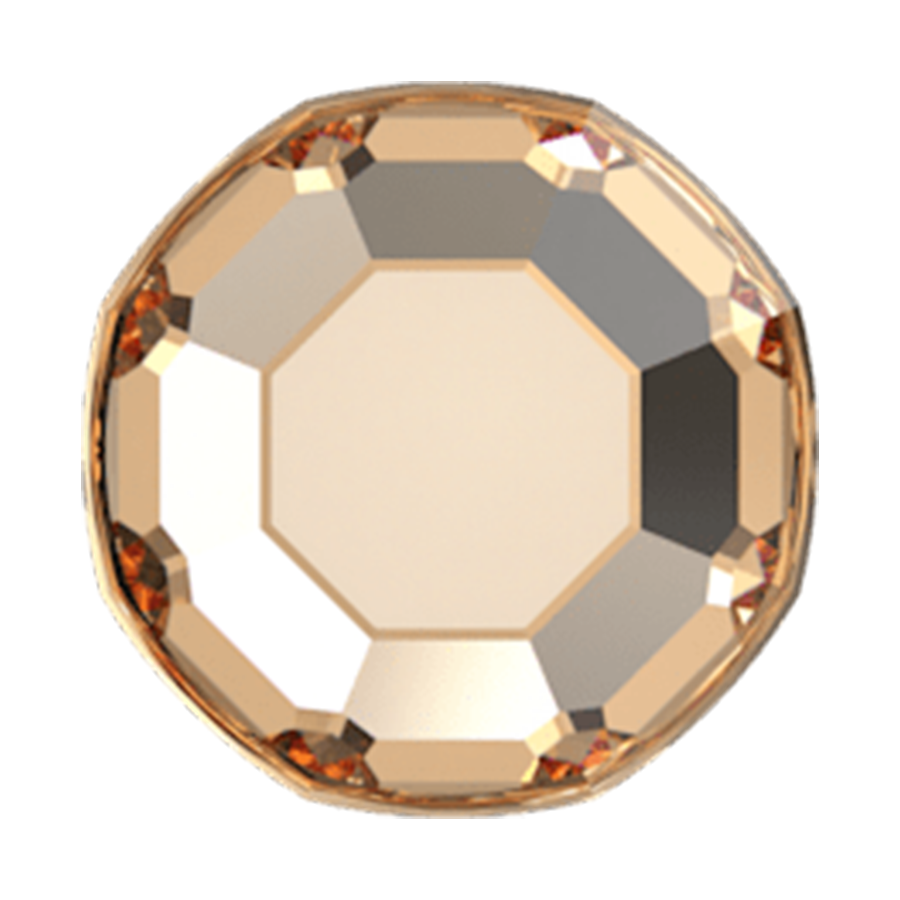 Swarovski 2000 Flatback Crystal Rhinestone Light Colorado Topaz