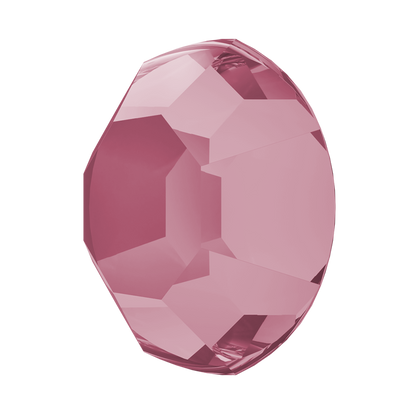 Swarovski 2000 Flatback Crystal Rhinestone Light Rose