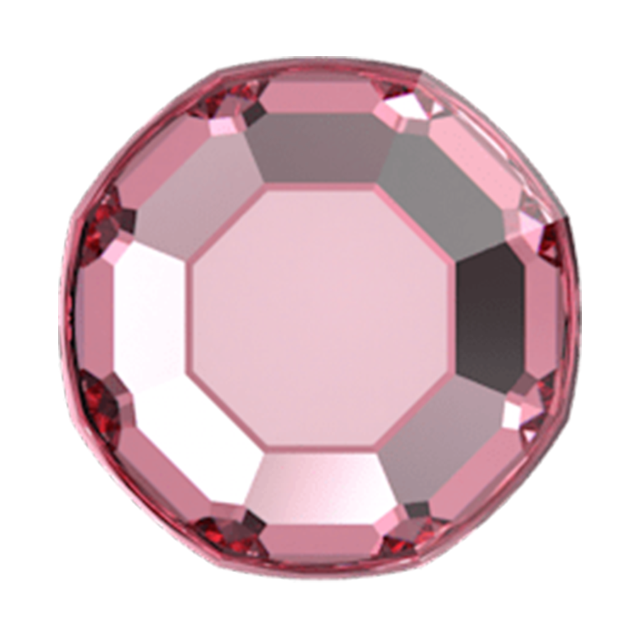 Swarovski 2000 Flatback Crystal Rhinestone Light Rose