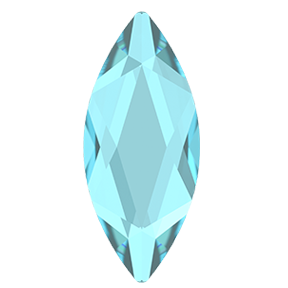 Swarovski 2201 Marquise Flatback Rhinestones 8x3.5mm Aqua