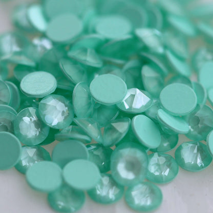 swarovski flatback crystal rhinestone soft mint ignite color