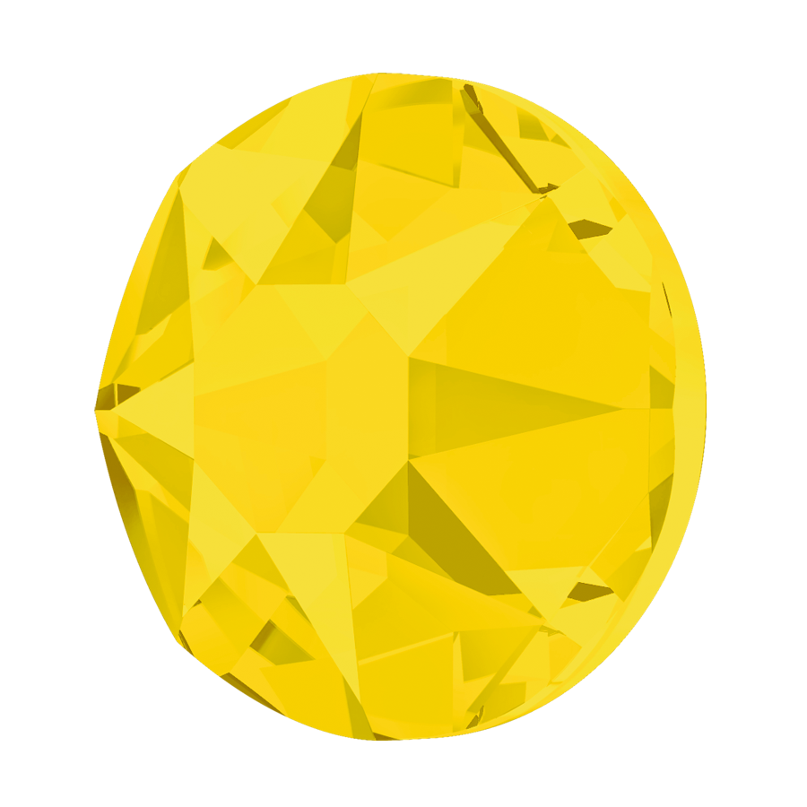 Swarovski Flatback Crystal Rhinestone Yellow Opal