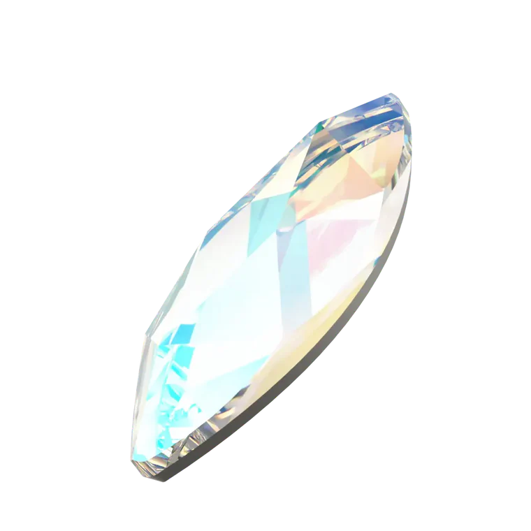 swarovski crystal flatback rhinestone marquise shape crystal shimmer color 2201 cut