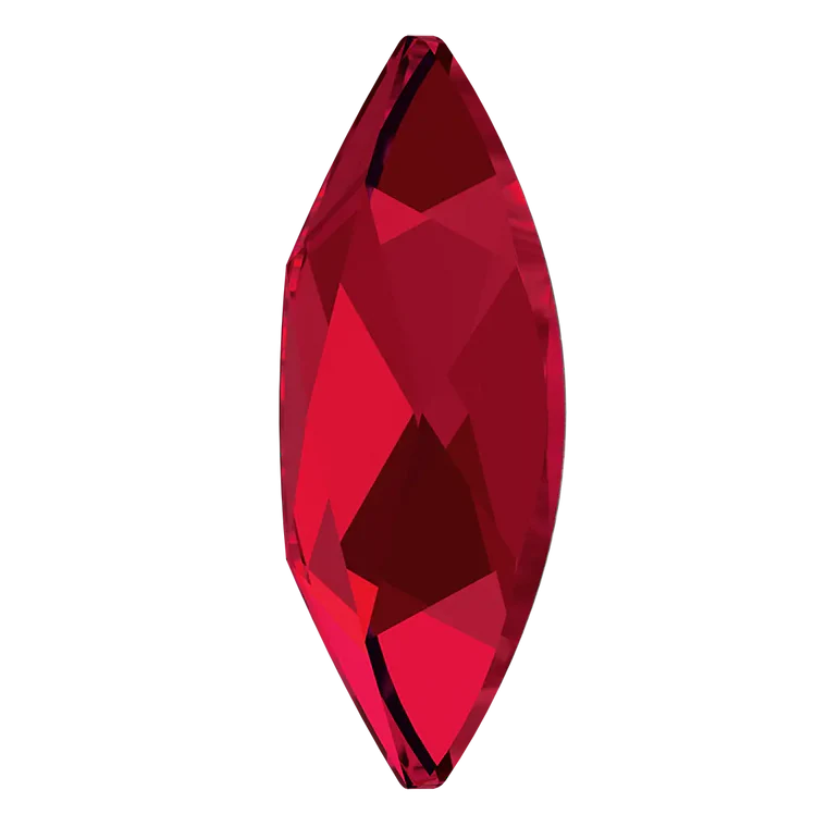 Swarovski 2201 Marquise Flatback Rhinestones 8x3.5mm Scarlet
