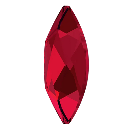 Swarovski 2201 Marquise Flatback Rhinestones 8x3.5mm Scarlet