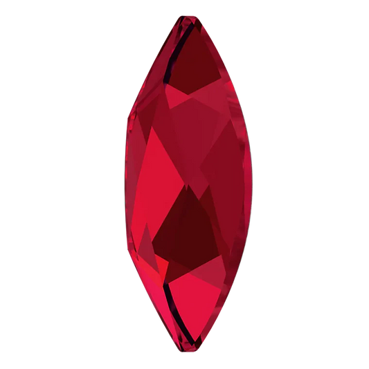 Swarovski 2201 Marquise Flatback Rhinestones 8x3.5mm Scarlet