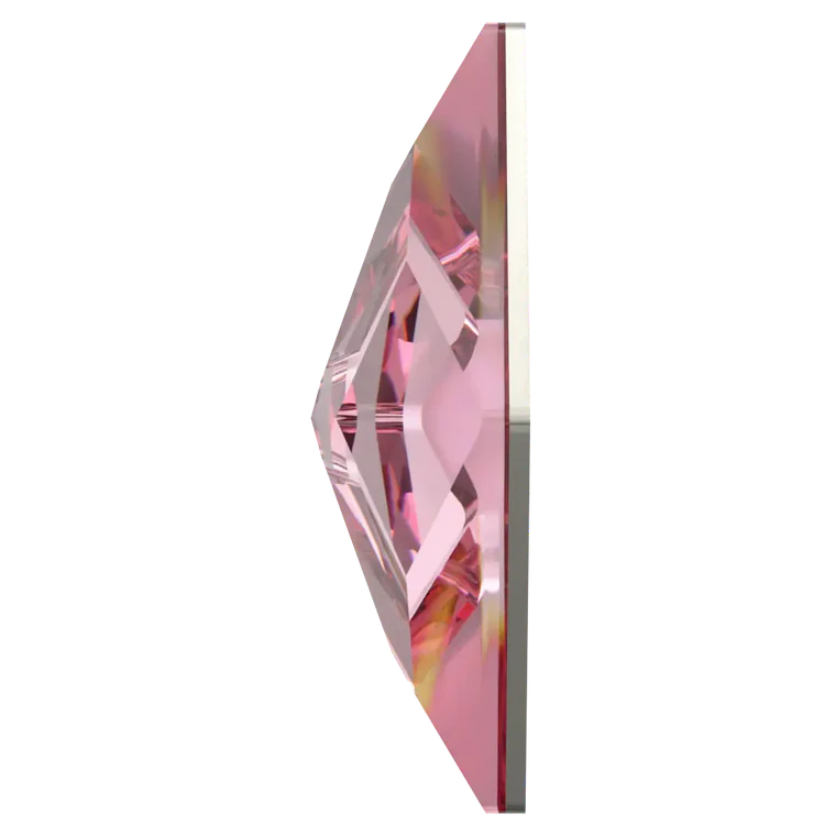 Swarovski 2709 Rhombus Flatback Rhinestones Light Rose