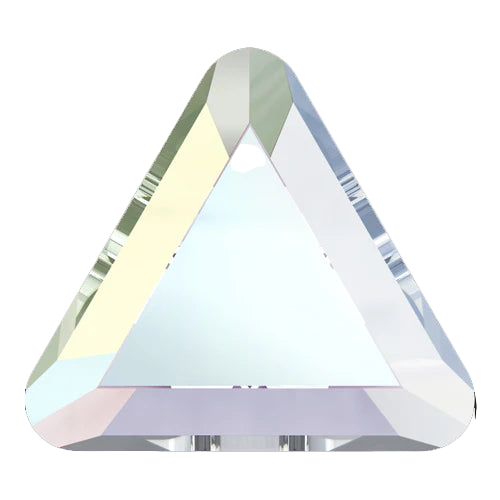 swarovski flatback crystal triangle shape crystal ab color 2711 cut
