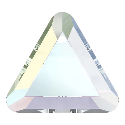 swarovski flatback crystal triangle shape crystal ab color 2711 cut