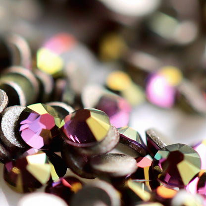 swarovski crystal rhinestone lilac shadow color