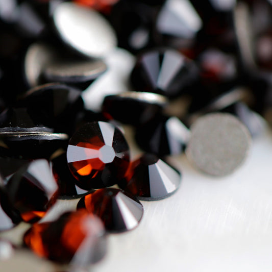 swarovski crystal rhinestone mocca color