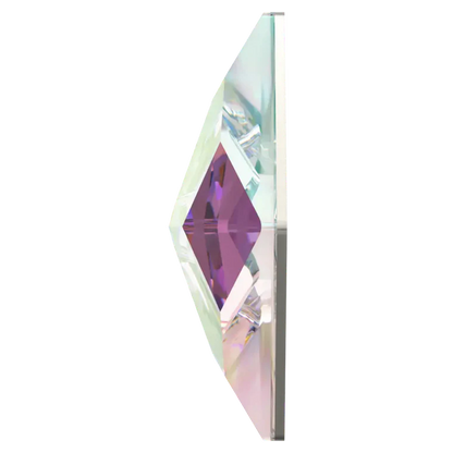 swarovski flatback crystal rhinestone rhombus shape crystal ab color 2709 cut